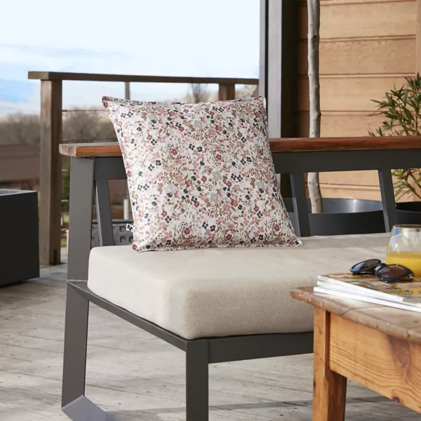 Housse de coussin ext�rieur carr�e (45 x 45 cm) Capucine Beige