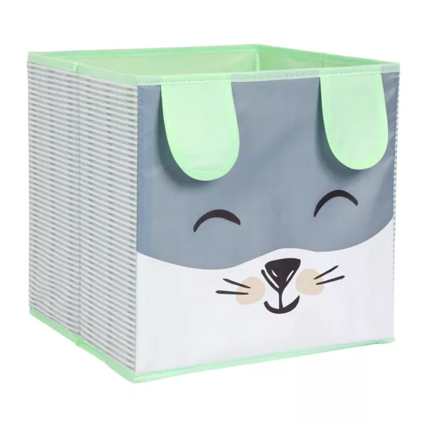 Panier de rangement enfant (29 x 29 cm) Lapin Vert