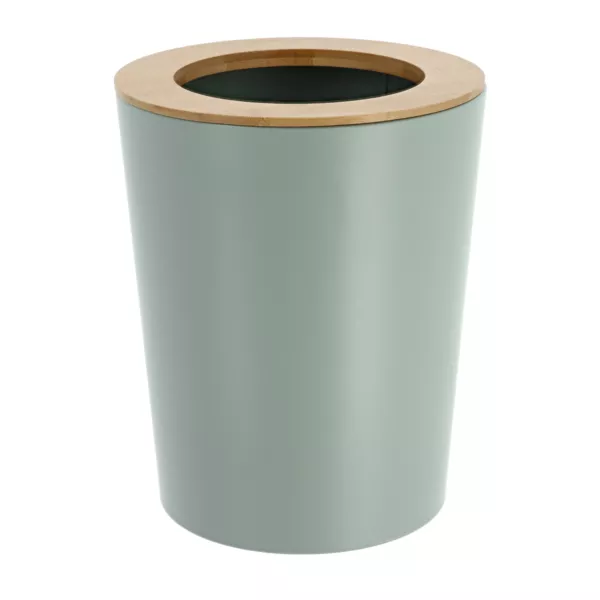 Papelera de baño 5L Purebamboo Verde eucalipto