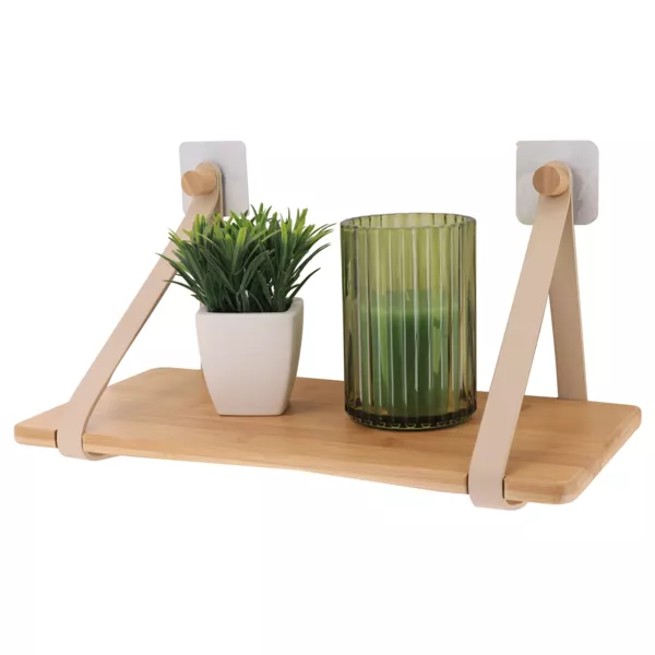 Scaffale adesivo in bamb� (40 x H20 cm) Easy Chic Beige