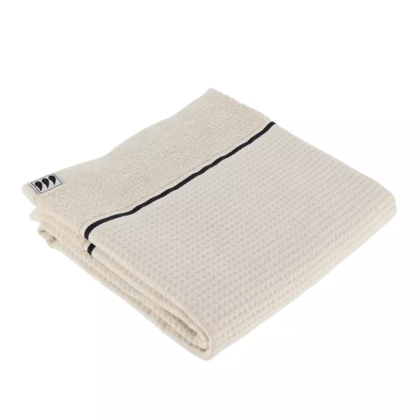 Serviette de bain coton nid d'abeille (50 x 90 cm) Japandi Beige