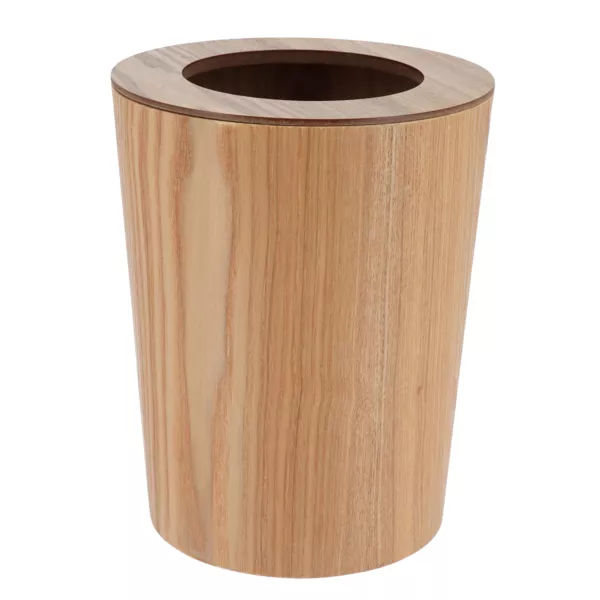 Cestino da bagno in stile quercia Scandi Beige