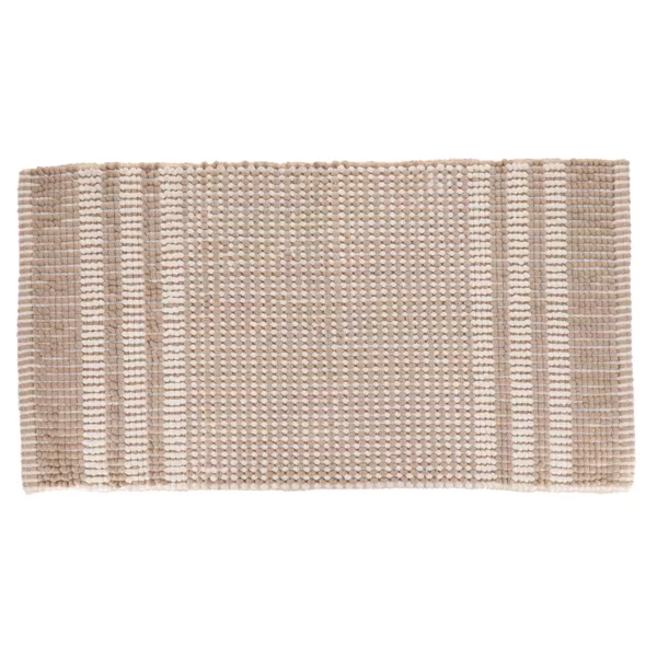Tapis de bain chenille microfibre (45 x 90 cm) Tokyo Beige
