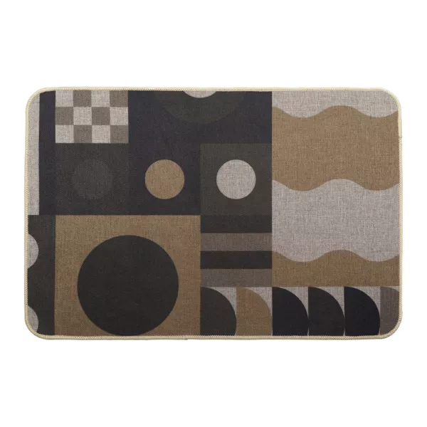 Tapis antid�rapant (40 x 60 cm) Geo Beige