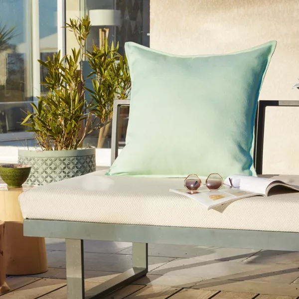 Buiten kussenhoes vierkant (60 x 60 cm) Naia Caribisch Groen