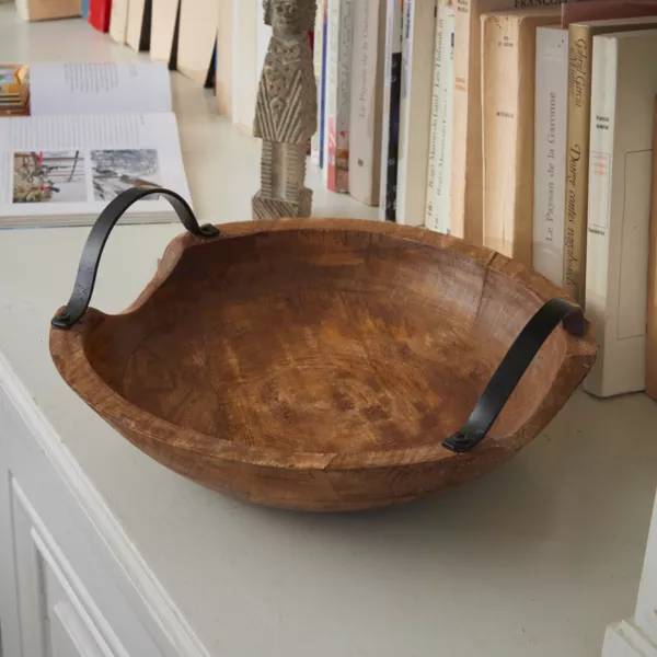 Aufbewahrungsschale Mahagoni (29,5 x 27 cm) Wild Beige