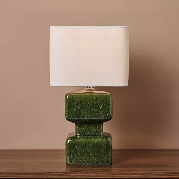 Lampe � poser en c�ramique (H34 cm) C�ladon Verte