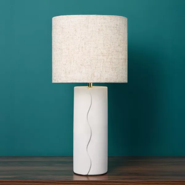 Bordlampe i keramik (H44 cm) Isaure Beige