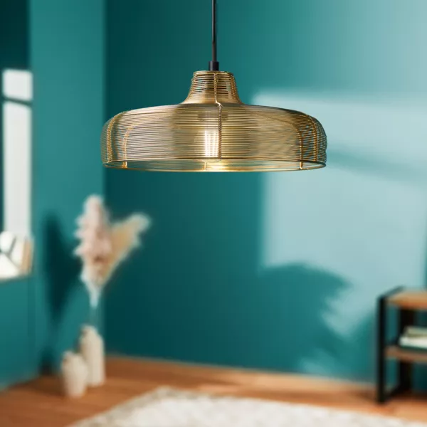 Hangende metalen lamp (D29 cm) Lio Goud