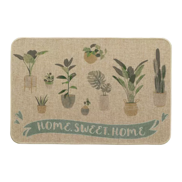 Teppich Eingang rutschfest (40 x 60 cm) Home Sweet Home Beige