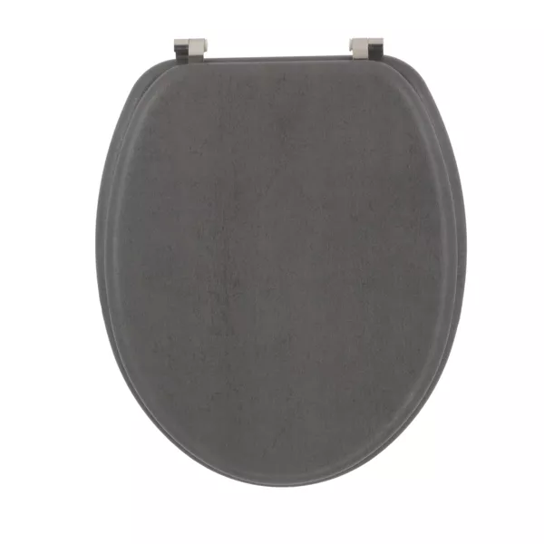 Toilets�de 18 tommer i tr� med betonlook, gr�