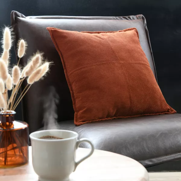Cuscino quadrato in velluto (45 x 45 cm) Dandy Terracotta