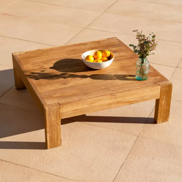 Salontafel vierkant Borneo - Naturel