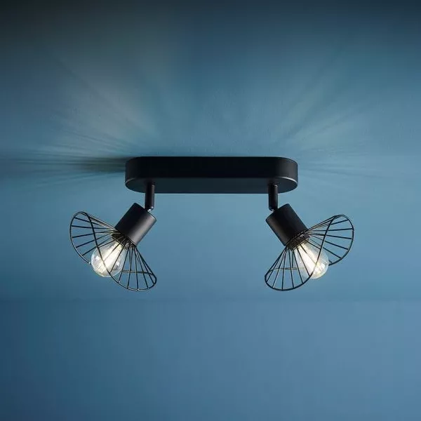 Set di 2 paralumi da soffitto Capeline Nero