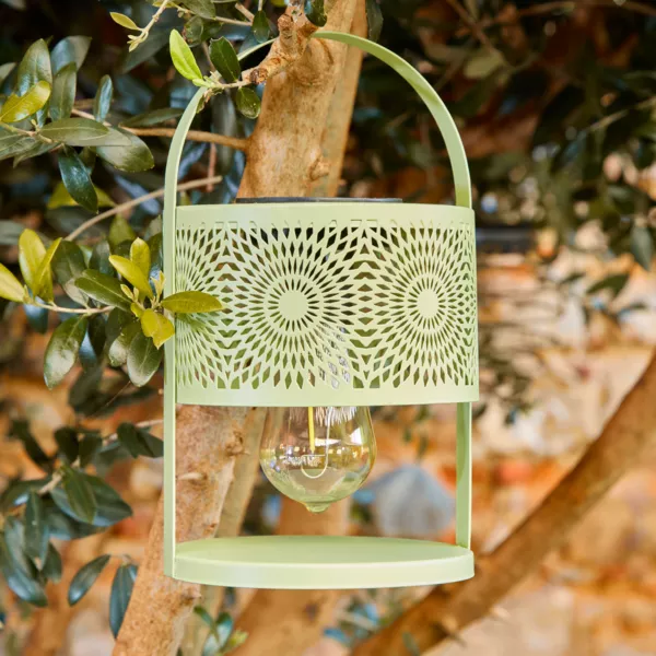 Solar LED-Tischlaterne - Hellgr�n