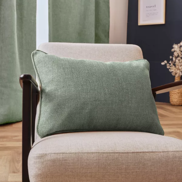 Coussin rectangulaire tiss� (40 x 60 cm) Alba Vert romarin