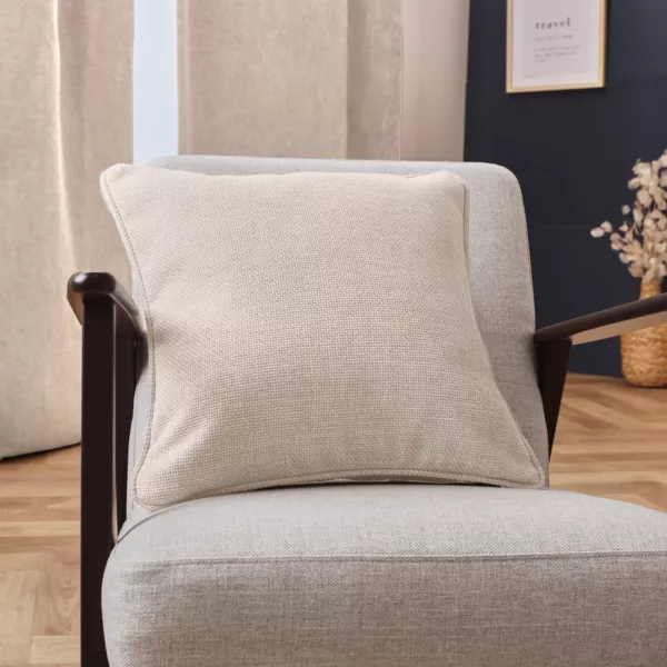 Geweven vierkant kussen (45 x 45 cm) Alba Beige greige