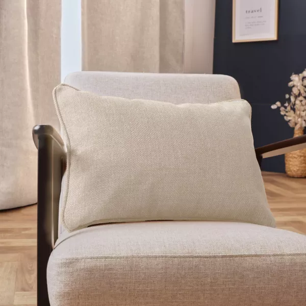 Coussin rectangulaire tiss� (40 x 60 cm) Alba Beige gr�ge