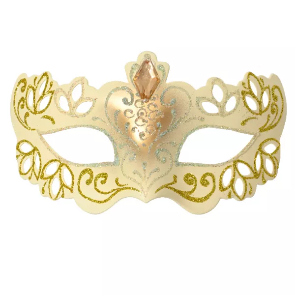Suspension de No�l (H10 cm) Masque de bal Or