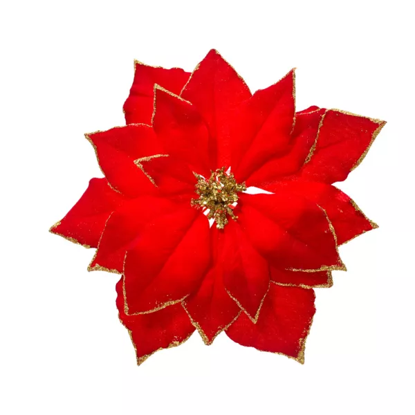 Poinsettia de No�l (D24 cm) Venezia Rouge