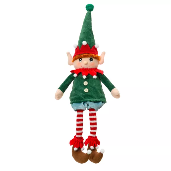 Elf Harry 53 cm Groen - Kerstdecoratie voor de woning