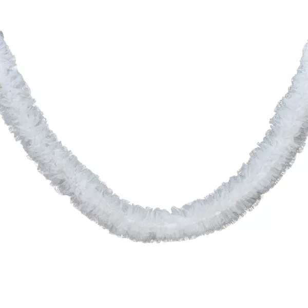 Ghirlanda decorativa (150 cm) Donatella pizzo Bianco