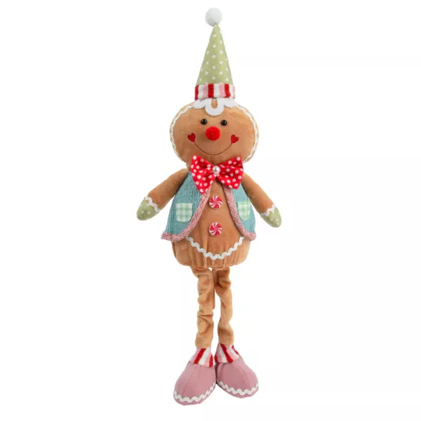 Stehender Lebkuchen (H65 cm) Johnny der Clown Mehrfarbig