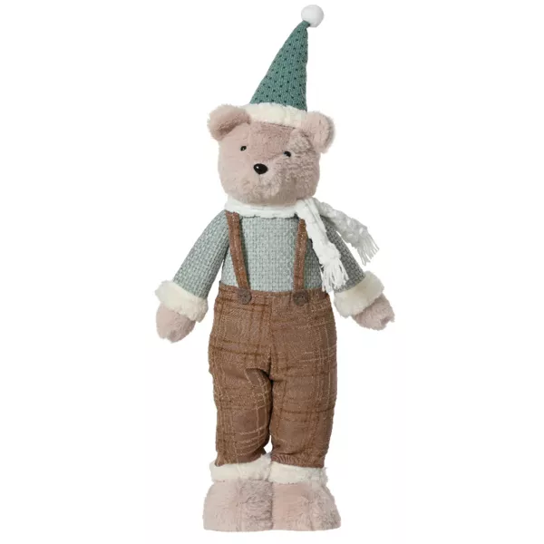 Orso delle nevi (H75 cm) Gabriel Beige e verde chiaro