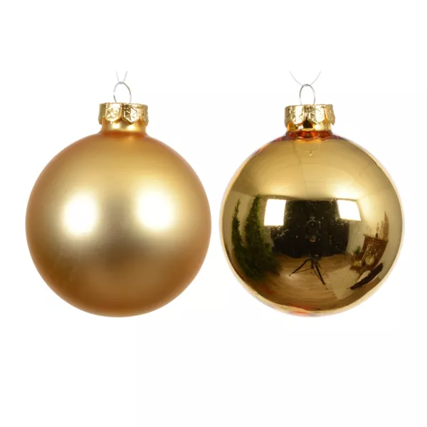 Weihnachtskugel aus Glas (D100 mm) Boreal Gold