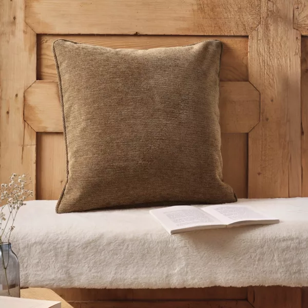 Gewebtes quadratisches Kissen (45 x 45 cm) Magnus Camel
