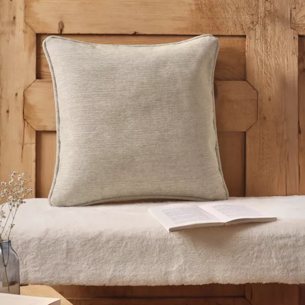 Coussin carr� tiss� (45 x 45 cm) Magnus Ecru