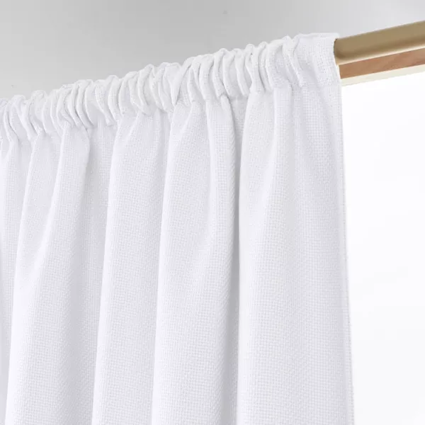 Tenda semi-oscurante termica con passanti nascosti (180 x 260 cm) Alba Bianco perla