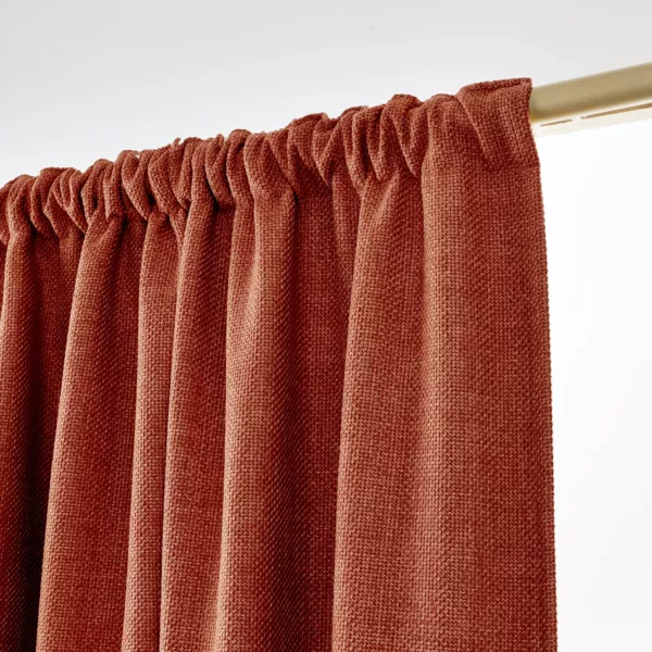 Tenda semi-oscurante termica con passanti nascosti (180 x 260 cm) Alba Terracotta