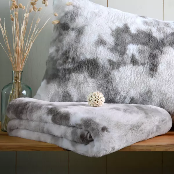 Plaid i kunstpels (180 x 220 cm) Harald Beige