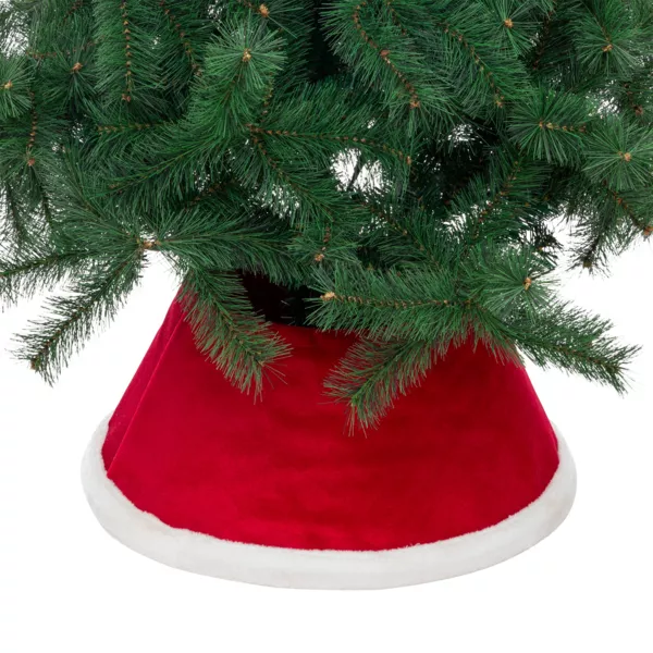 Cache-pied de sapin (D56 cm) No�l douceur Rouge
