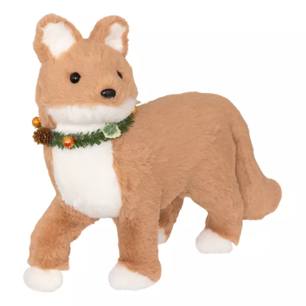 Volpe di Natale (H32 cm) Cesar Marrone chiaro