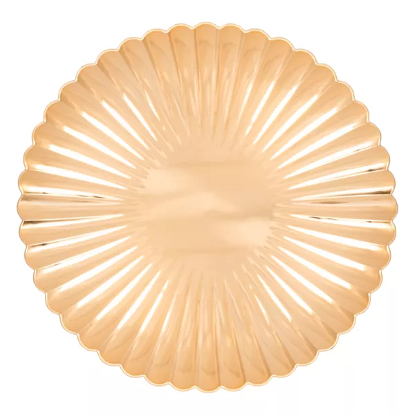 Set von 12 Platztellern Muschel Gold