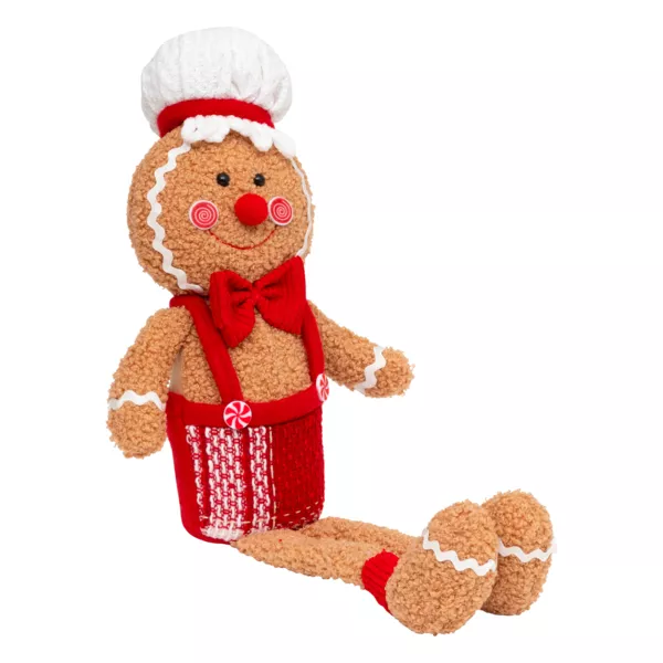 Pan de jengibre sentado (H43 cm) Peque�o chef Marr�n claro