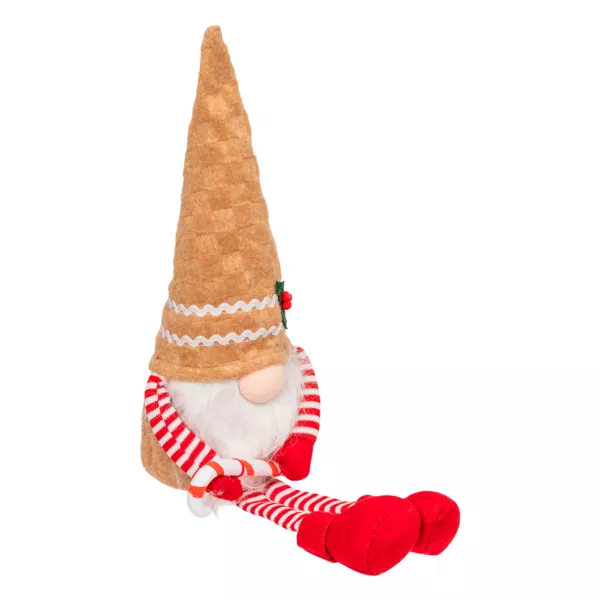 Sitzender Kobold (H50 cm) Leckerer Lebkuchen Hellbraun