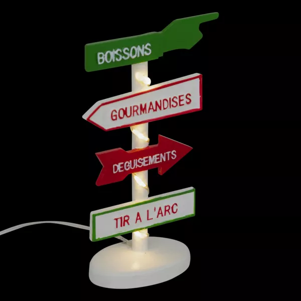 Panneau de direction lumineux F�te foraine (H11 cm) pour village