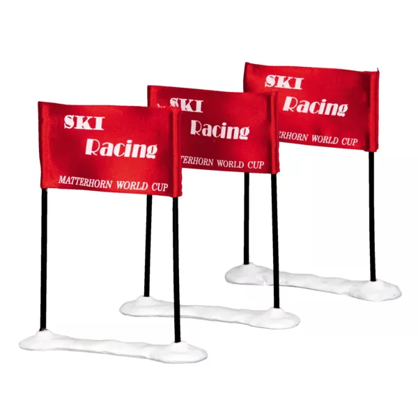 Accesorio Lemax (H9 cm) Banderas de carrera de esquí Racing Net