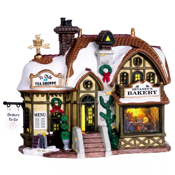 Villaggio di Natale Lemax luminoso Panetteria Devaney's