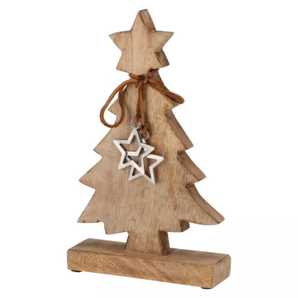 Juletr� i tr� (H30 cm) Vild Natur Naturfarvet