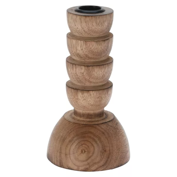 Tr�lysestage (H15 cm) Varmt tr� Natur
