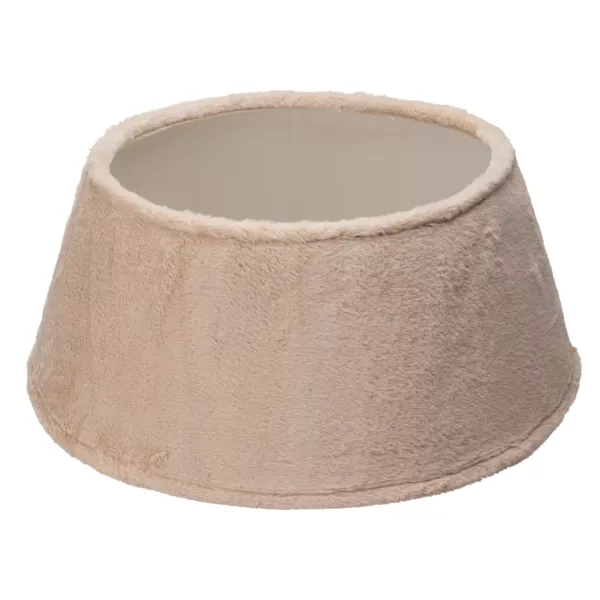 Zierkorb f�r Baumst�nder (D55 cm) Kunstfell Beige