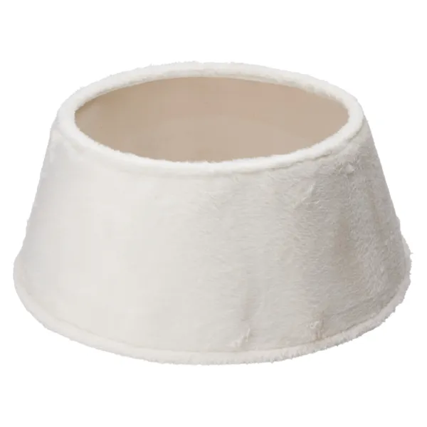 Zierkorb für Baumständer (D55 cm) Kunstfell Weiß