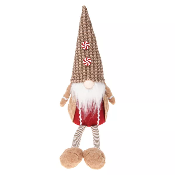 Lutin de No�l assis (H57 cm) Mister Caram�lio Beige