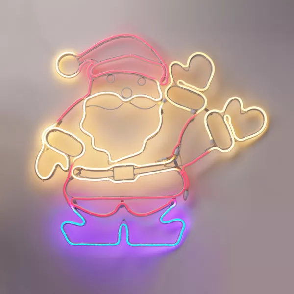Leuchtender Weihnachtsmann 627 LED (H65 cm) Neon Moov light Mehrfarbig