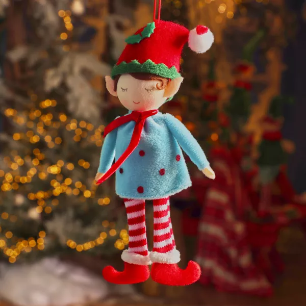 Weihnachtsanh�nger (H17 cm) Nougatine Alice Mehrfarbig