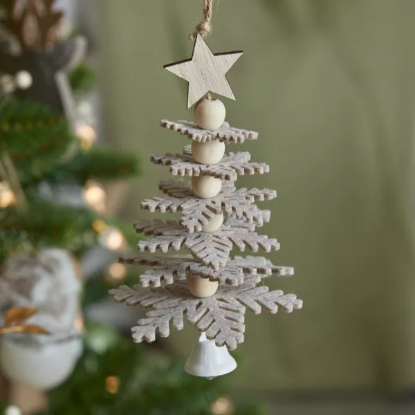 Adorno de Navidad de fieltro (H17 cm) �rbol encantado Gris